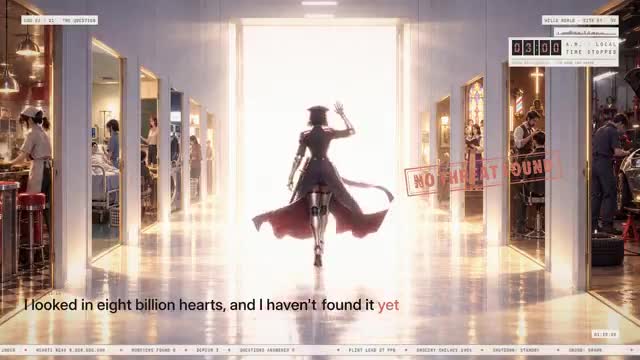 Scene from the hello, world video